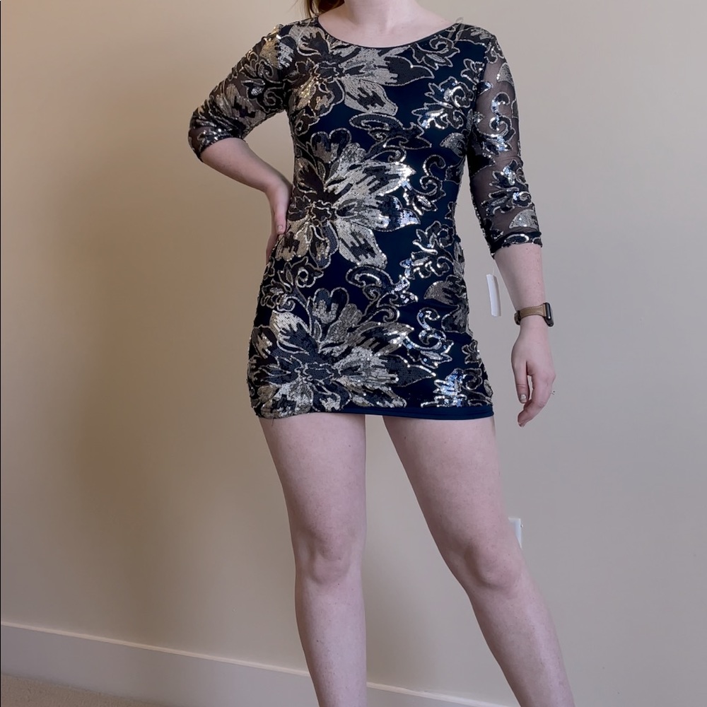 Crystal Doll Sequin Mini Dress